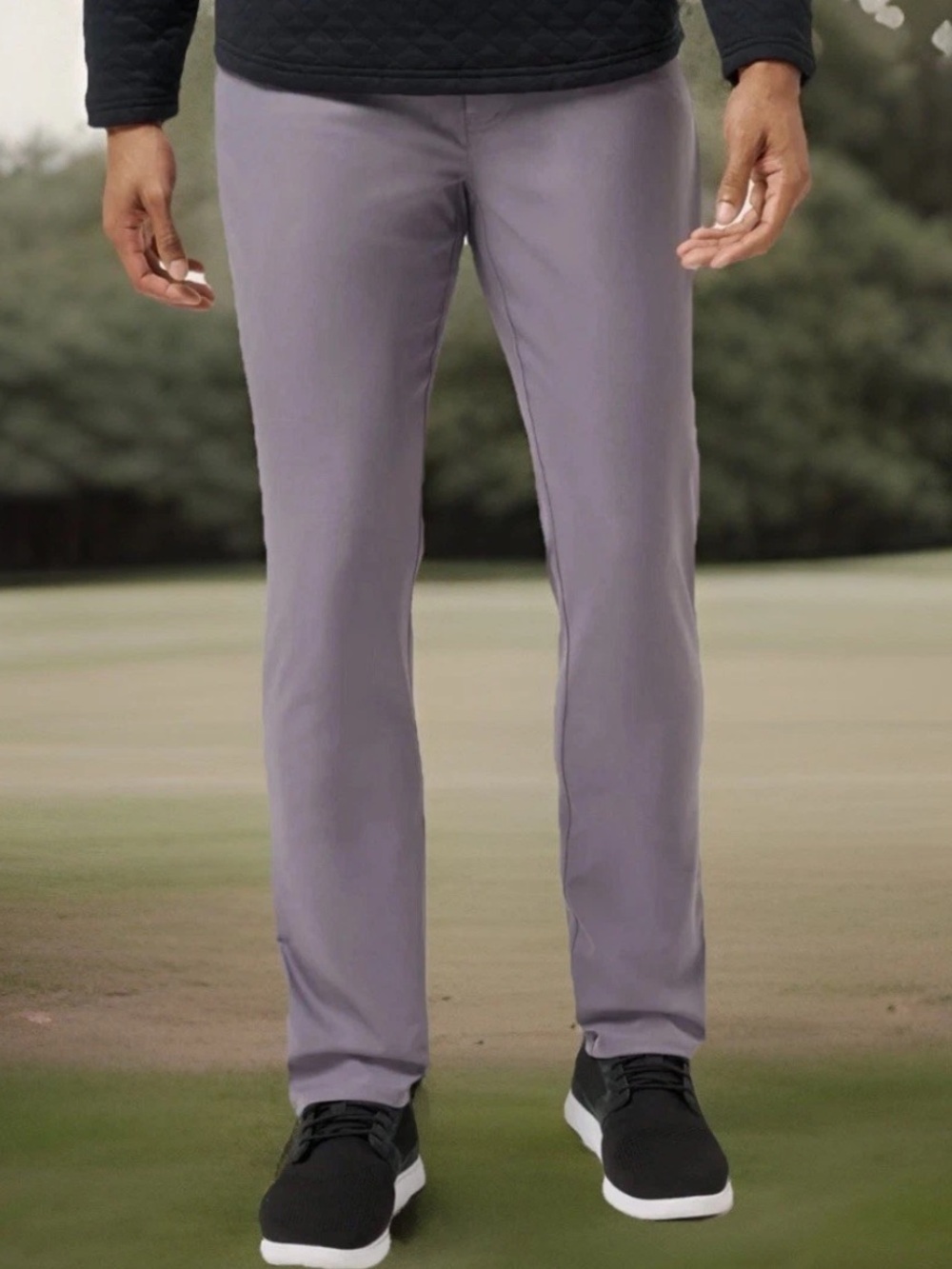 TRAVIS MATHEW Golf Pants Mens Size 38x32 Gray Lightweight Open to Close Stretch